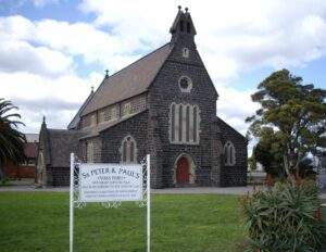 Chancel window of St Peter & SAt Paul Geelong