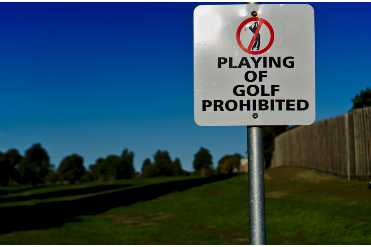 Golf rule in corona